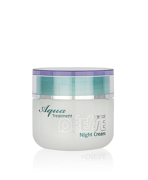 Aqua Treatment Night Cream contains a lot of vitamin E as an antioxidant