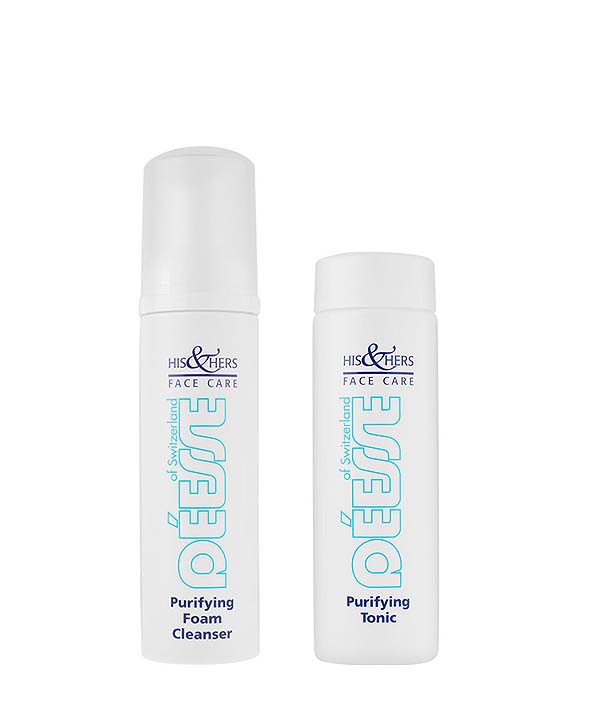  His & Hers Duo Cleansing Set consists of Clarifying Cleansing Foam and Clarifying Facial Toner